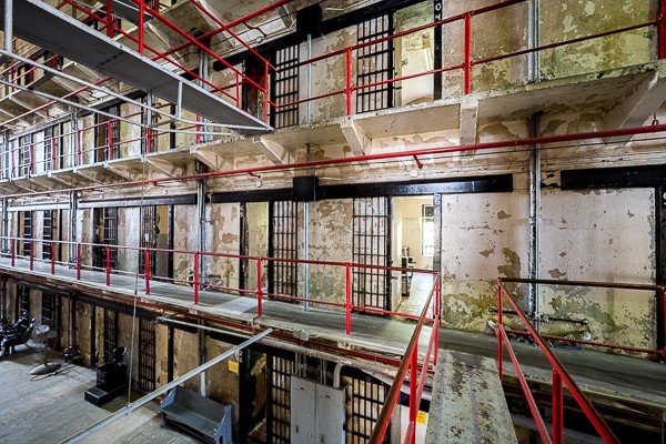 The Missouri State Penitentiary, in Jefferson City, Missouri, operated from 1836-2004. Part of the Missouri Department of Corrections, it served as the state of Missouri's primary maximum security institution. Before the prison closed in 2004, the Missouri State Penitentiary was the oldest operating penal facility west of the Mississippi—it was already 98 years old when Alcatraz opened in San Francisco. The prison’s often-inhumane conditions earned it the title of “bloodiest 47 acres in America” in a 1967 TIME Magazine article.