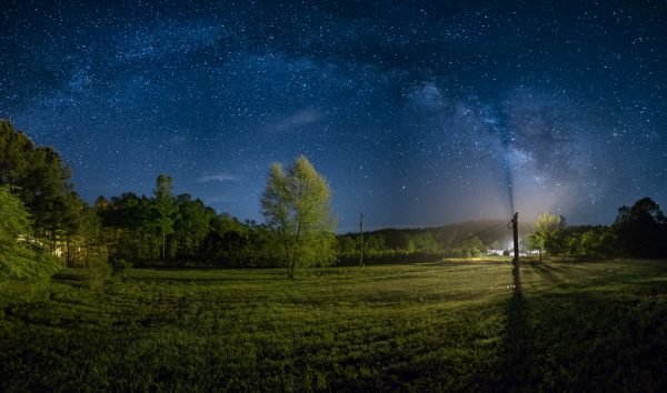 Milky Way in the Ouachita Mountains of Arkansas.